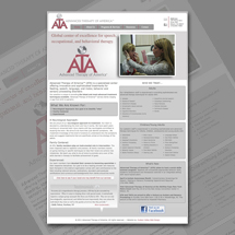Custom web site design for Advanced Therapy of America