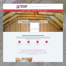 Custom designed website in WordPress for a local insulation company