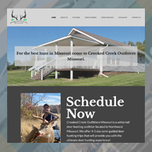 Custom hunting outfitter website in WordPress