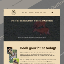 Custom designed wordpress site for hunting outfitter.