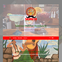 Custom restaurant website