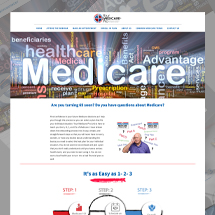 Custom designed website in WordPress for a Medicare PProfessional
