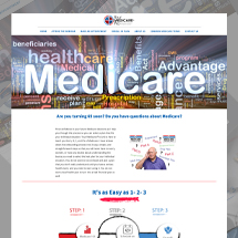 Custom designed website in WordPress for a Medicare PProfessional